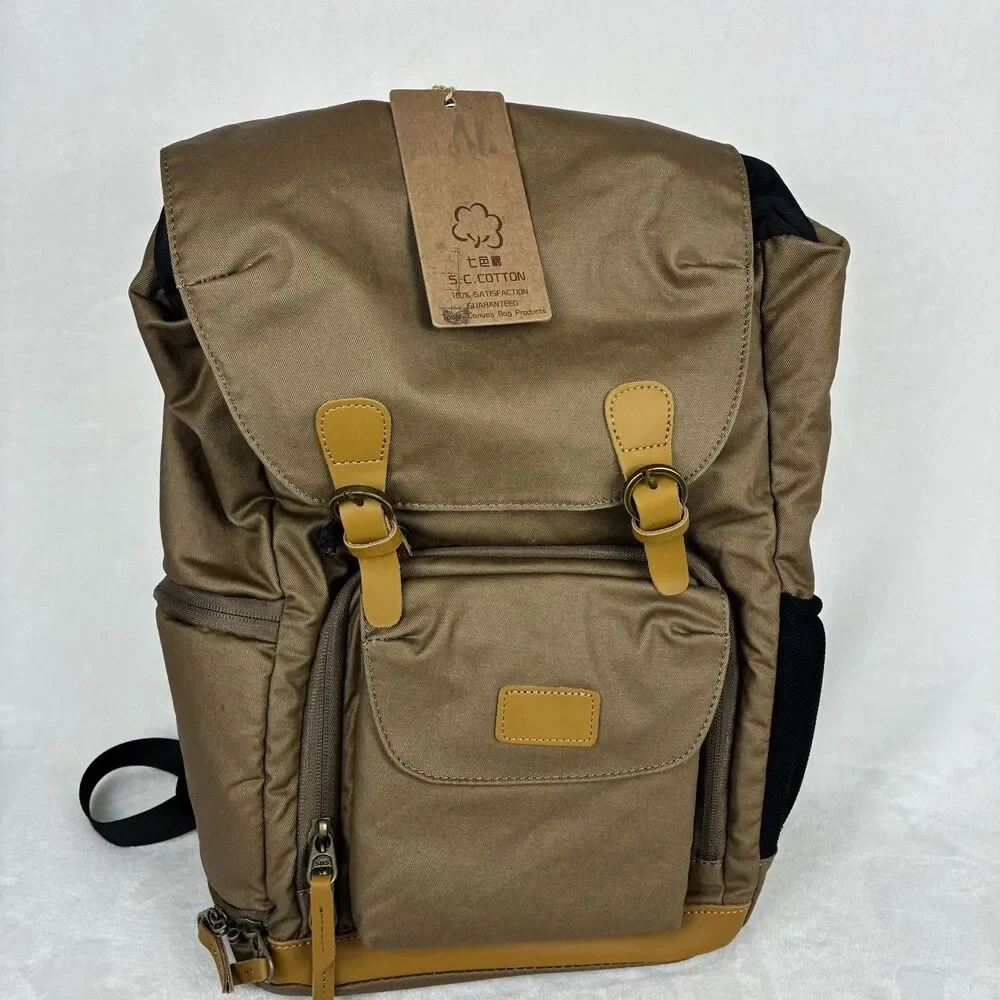S. C. Cotton Tough Canvas Bag Products Camera Backpack